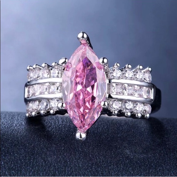 Jewelry - 🌷 Pink Sapphire and White Sapphire in .925
